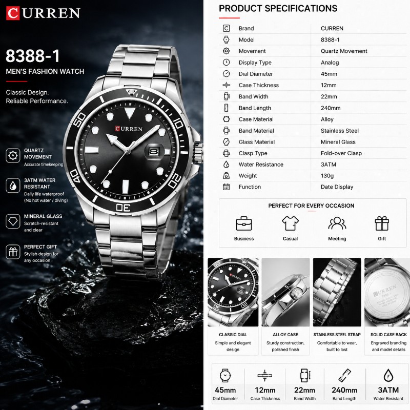 CURREN Model: 8388-1