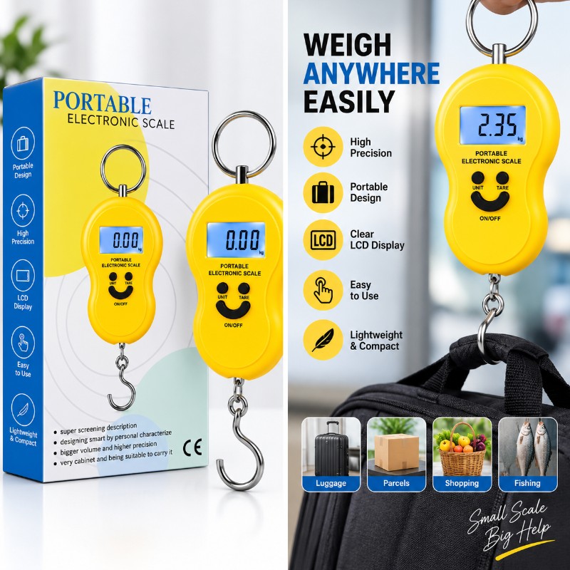 Portable Electronic Hanging Scale