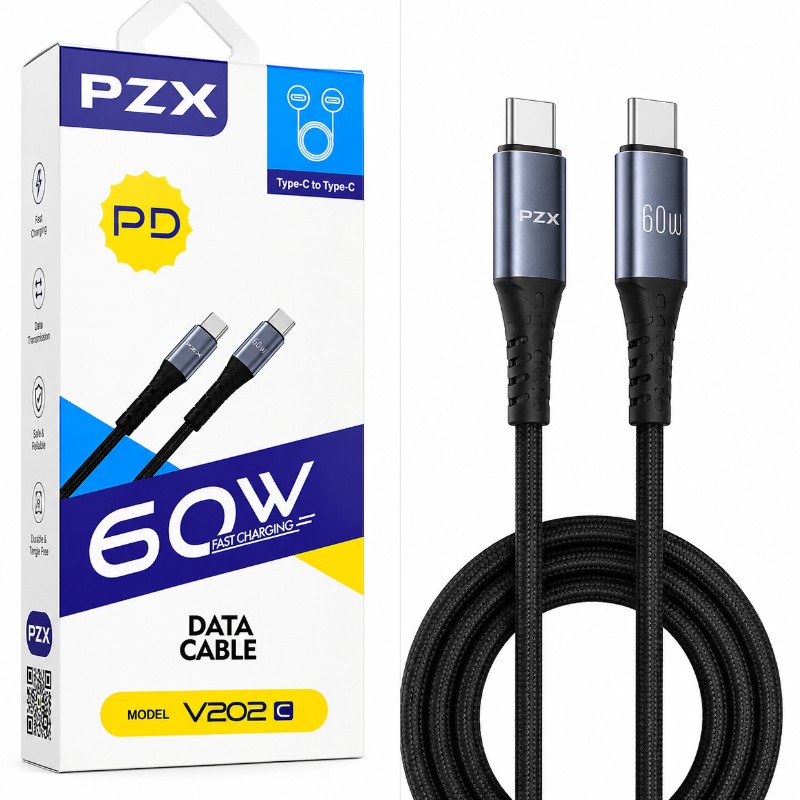 PZX V202C 60W USB-C to USB-C Fast Charging Cable