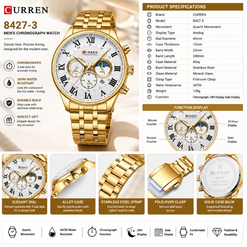 CURREN Model: 8427-3