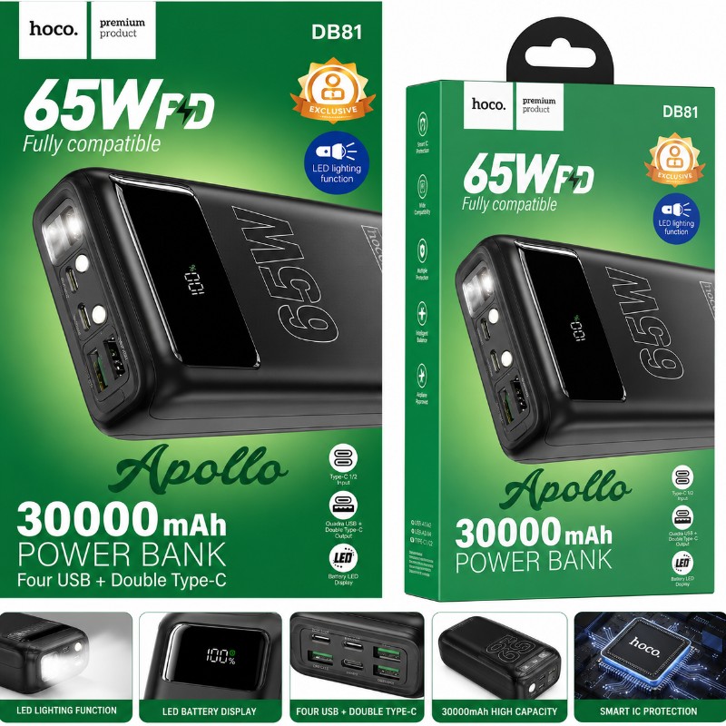 HOCO DB81 Apollo 30000mAh Power Bank