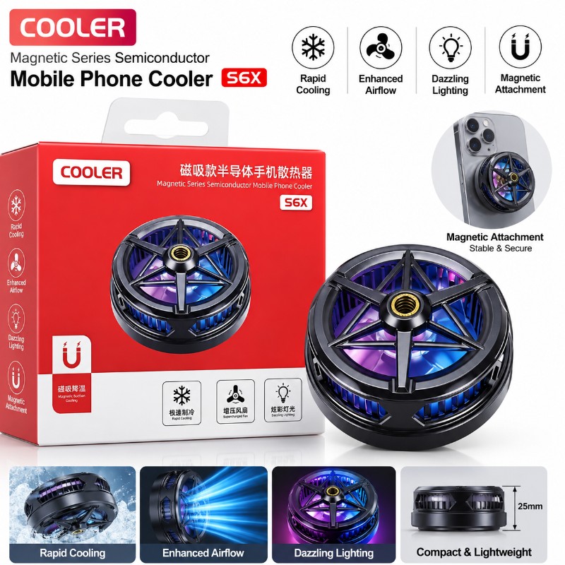 Magnetic Semiconductor Mobile Phone Cooler S6X