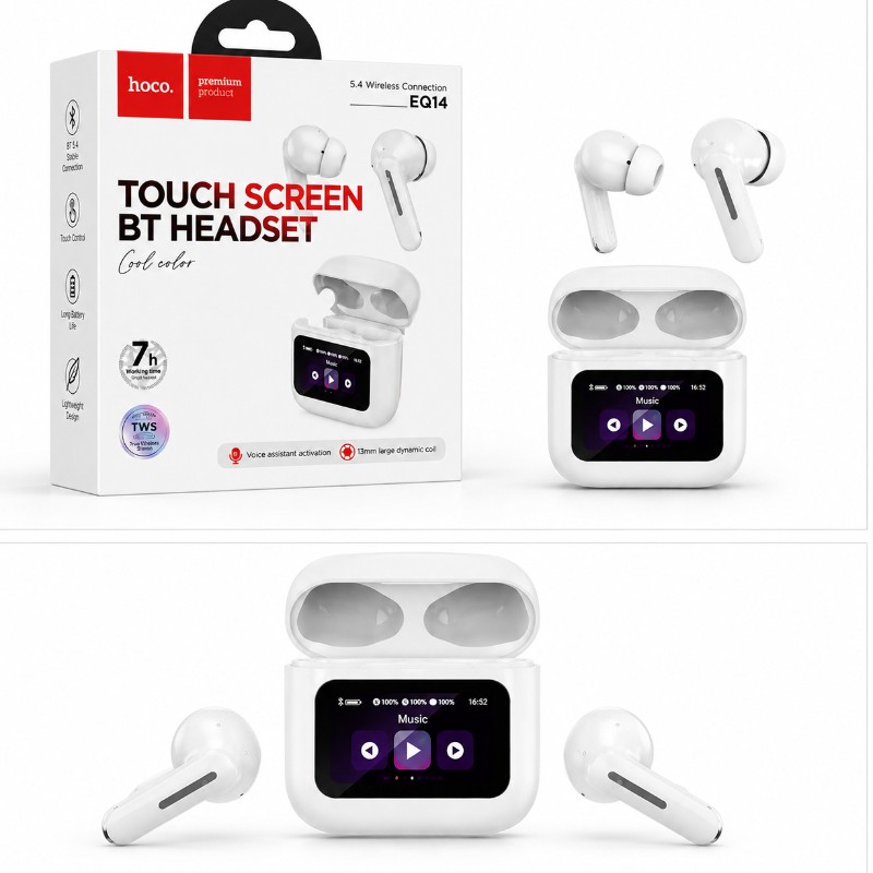 HOCO EQ14 Touch Screen Bluetooth Earbuds